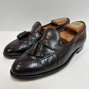 NEW HEELS Alden 563 Tassel Moccasin Loafer Dark Brown Shell Cordovan USA 9